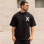 Τ-shirt "X" in black - Image 3
