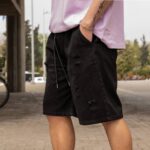 Βερμούδα μαύρη τζιν σε άνετη γραμμή - Image 3