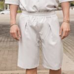 Βερμούδα γκρι σε oversized γραμμή