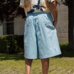 Βερμούδα σιέλ baggy σε oversized γραμμή - Image 3