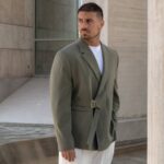 Σακάκι χακί σε κανονική γραμμή - Image 3