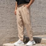 Παντελόνι μπεζ σε oversized γραμμή - Image 2