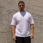 T-shirt λευκό ανάγλυφο