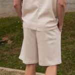 Βερμούδα μπεζ σε oversized γραμμή - Image 3
