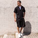 Πουκάμισο κοντομάνικο μαύρο σε άνετη γραμμή - Image 3