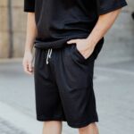 Βερμούδα μαύρο σε oversized γραμμή - Image 3