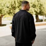 Σετ μαύρο πουκάμισο & παντελόνι σε άνετη γραμμή - Image 7