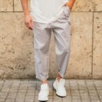 Παντελόνι γκρι σε oversized γραμμή