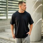 T-shirt μπλούζα γκρι σκούρο σε άνετη γραμμή - Image 2