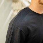 T-shirt μπλούζα γκρι σκούρο σε άνετη γραμμή - Image 5