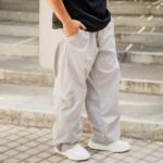 Παντελόνι baggy γκρι σε oversized γραμμή - Image 2