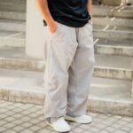 Παντελόνι baggy γκρι σε oversized γραμμή - Image 4