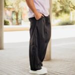 Παντελόνι baggy μαύρο σε oversized γραμμή - Image 3