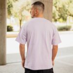 T-shirt μπλούζα λιλά σε oversized γραμμή - Image 4
