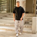 Παντελόνι baggy γκρι σε oversized γραμμή - Image 6