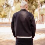 Jacket μάλλινο μαύρο σε κανονική γραμμή - Image 4