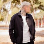 Jacket μάλλινο μαύρο σε κανονική γραμμή - Image 2