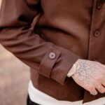 Jacket μάλλινο καφέ σε κανονική γραμμή - Image 4