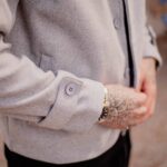 Jacket μάλλινο γκρι σε κανονική γραμμή - Image 6
