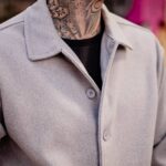 Jacket μάλλινο γκρι σε κανονική γραμμή - Image 5