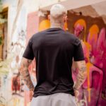 T-Shirt μαύρο σε άνετη γραμμή - Image 3