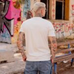 T-Shirt λευκό σε άνετη γραμμή - Image 4