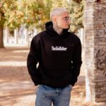 Φούτερ godfather μαύρο με κουκούλα σε oversized γραμμή - Image 2