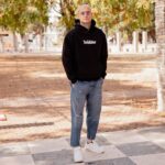 Φούτερ godfather μαύρο με κουκούλα σε oversized γραμμή - Image 4