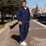 Σετ Jean πουκάμισο & παντελόνι μπλε σε άνετη γραμμή - Image 3