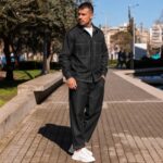 Σετ Jean πουκάμισο & παντελόνι μαύρο σε άνετη γραμμή - Image 2