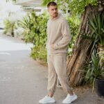 Σετ φόρμα & φούτερ με φερμουάρ κοτλέ πούρο σε oversized γραμμή - Image 4