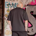 T-shirt μπλούζα μαύρη σε oversized γραμμή - Image 2